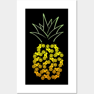 dirt bike pineapple shirt Posters and Art